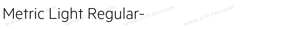 Metric Light Regular字体转换